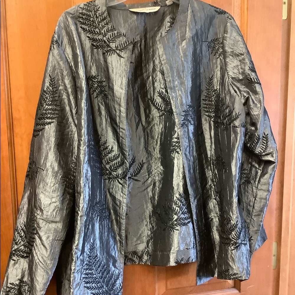 Silver metallic jacket